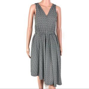 Anthropologie Yoanna Baraschi Black and White Sleeveless Assymetric Dress XS